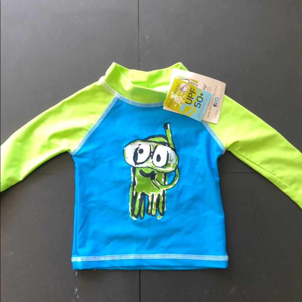 Flap Happy Boys' Baby UPF50+Graphic Rash Guard NWT